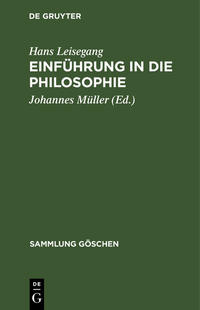 Vorderes Coverbild Einführung in die Philosophie