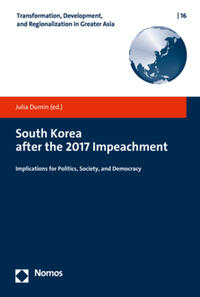 Vorderes Coverbild South Korea after the 2017 Impeachment