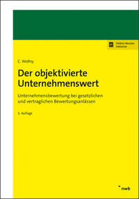 Vorderes Coverbild Der objektivierte Unternehmenswert