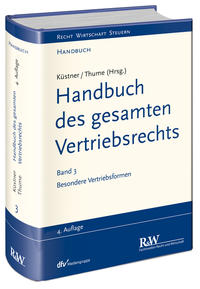 Vorderes Coverbild Handbuch des gesamten Vertriebsrechts, Band 3