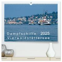 Vorderes Coverbild Dampfschiffe Vierwaldstättersee (hochwertiger Premium Wandkalender 2025 DIN A2 quer), Kunstdruck in Hochglanz