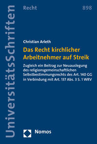 Vorderes Coverbild Das Recht kirchlicher Arbeitnehmer auf Streik