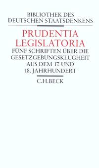 Vorderes Coverbild Prudentia Legislatoria