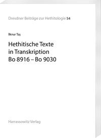 Vorderes Coverbild Hethitische Texte in Transkription Bo 8916–Bo 9030