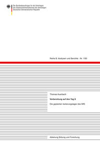 Vorderes Coverbild Vorbereitung auf den Tag X