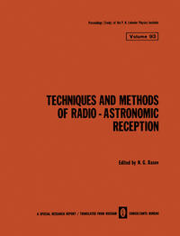 Vorderes Coverbild Techniques and Methods of Radio-Astronomic Reception