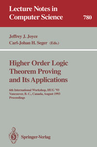 Vorderes Coverbild Higher Order Logic Theorem Proving and Its Applications