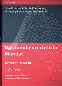 Vorderes Coverbild Das familienrechtliche Mandat - Unterhaltsrecht