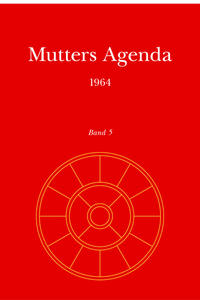 Vorderes Coverbild Agenda der Supramentalen Aktion auf der Erde / Mutters Agenda 1964