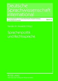Vorderes Coverbild Sprachenpolitik und Rechtssprache