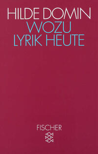 Vorderes Coverbild Wozu Lyrik heute