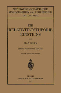 Vorderes Coverbild Die Relativitätstheorie Einsteins und Ihre Physikalischen Grundlagen