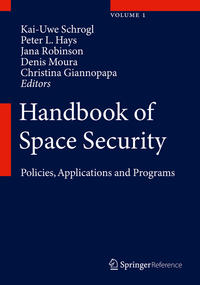 Vorderes Coverbild (hohe Qualität) Handbook of Space Security