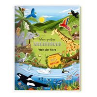 Vorderes Coverbild Trötsch Stickerbuch Mein großes Stickerbuch Welt der Tiere