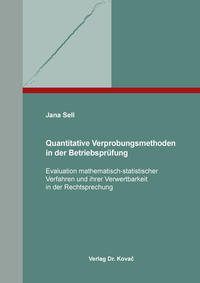 Vorderes Coverbild Quantitative Verprobungsmethoden in der Betriebsprüfung