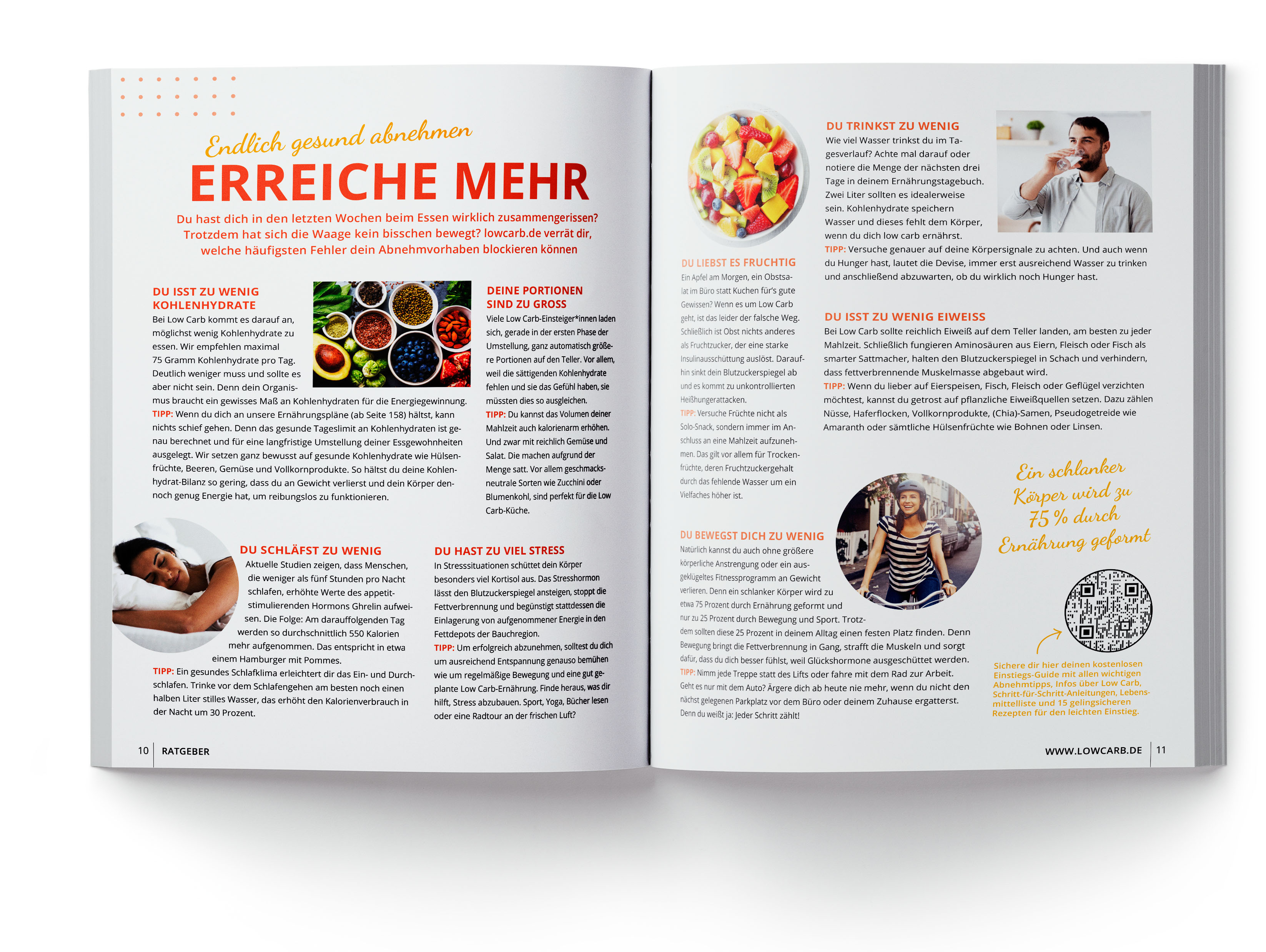 Beispielinhalt (Bild) LOW CARB. Leichter abnehmen mit Intervallfasten