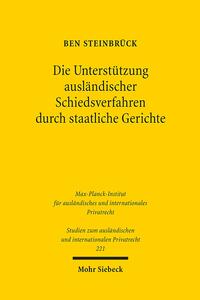 Vorderes Coverbild Die Unterstützung ausländischer Schiedsverfahren durch staatliche Gerichte