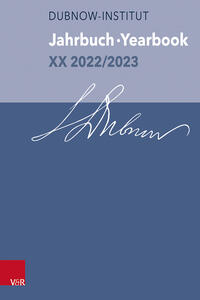 Vorderes Coverbild Jahrbuch des Dubnow-Instituts /Dubnow Institute Yearbook XX 2022/2023