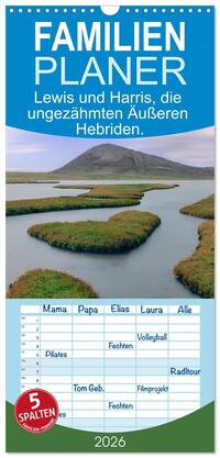 Vorderes Coverbild Familienplaner 2026 - Lewis und Harris, die ungezähmten Äußeren Hebriden. mit 5 Spalten (Wandkalender, 21 x 45 cm) CALVENDO