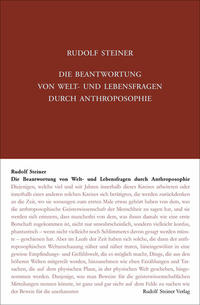 Vorderes Coverbild Die Beantwortung von Welt- und Lebensfragen durch Anthroposophie