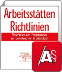 Vorderes Coverbild Arbeitsstätten Richtlinien mit Web-Version inklusive App