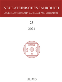 Vorderes Coverbild Neulateinisches Jahrbuch