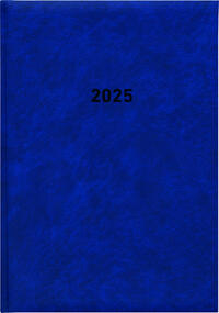 Vorderes Coverbild Zettler - Buchkalender 2025 blau, 14,5x21cm, Taschenkalender mit 392 Seiten im wattiertem Kunststoffeinband, 1 Woche auf 1 Seite, Tages- und Wochenzählung und internationales Kalendarium