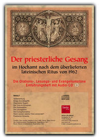 Vorderes Coverbild Der priesterliche Gesang im Hochamt nach dem überlieferten lateinischen Ritus von 1962