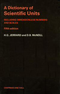 Vorderes Coverbild A Dictionary of Scientific Units
