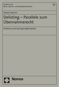 Vorderes Coverbild Delisting - Parallele zum Übernahmerecht