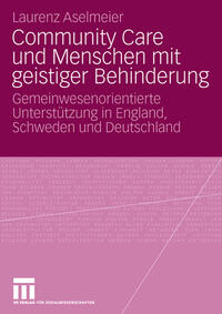 Vorderes Coverbild Community Care und Menschen mit geistiger Behinderung
