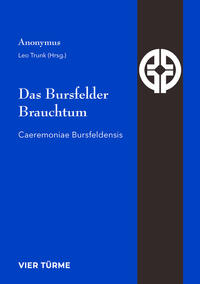 Vorderes Coverbild Das Bursfelder Brauchtum