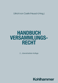 Vorderes Coverbild Handbuch Versammlungsrecht