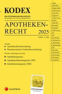 Vorderes Coverbild KODEX Apothekenrecht 2025 - inkl. App