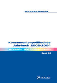 Vorderes Coverbild Konsumentenpolitisches Jahrbuch