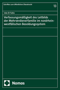 Vorderes Coverbild Verfassungsmäßigkeit des Leitbilds der Mehrverdienerfamilie im nordrhein-westfälischen Besoldungssystem