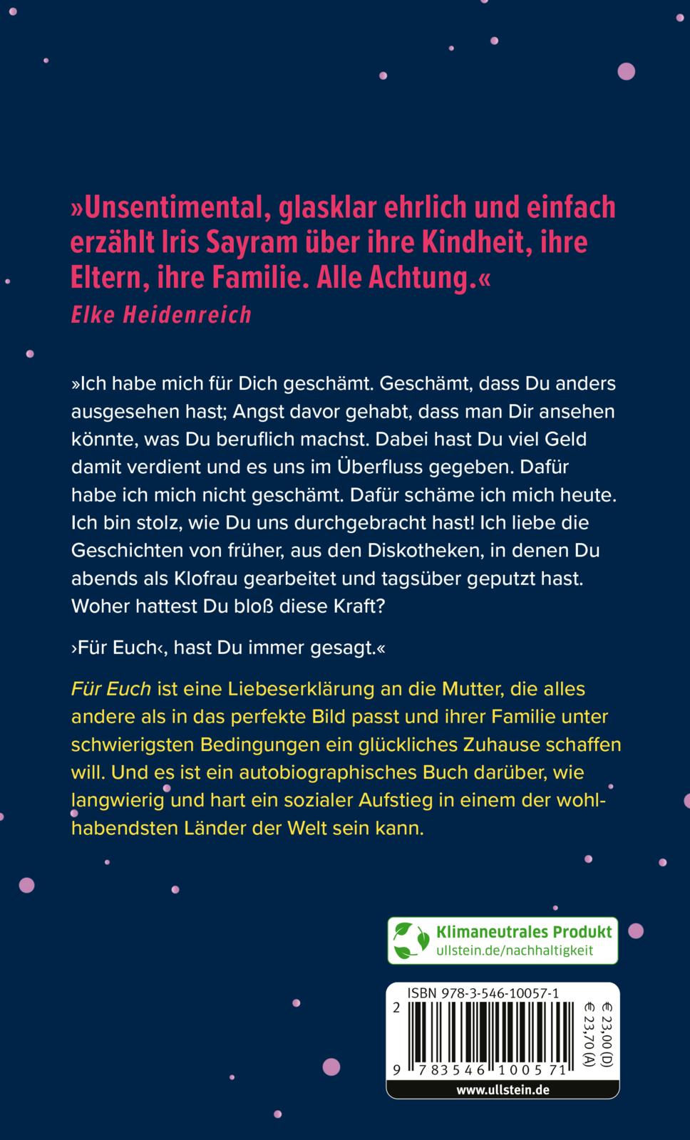 Rückseitencover Für euch