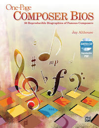 Vorderes Coverbild One-Page Composer Bios