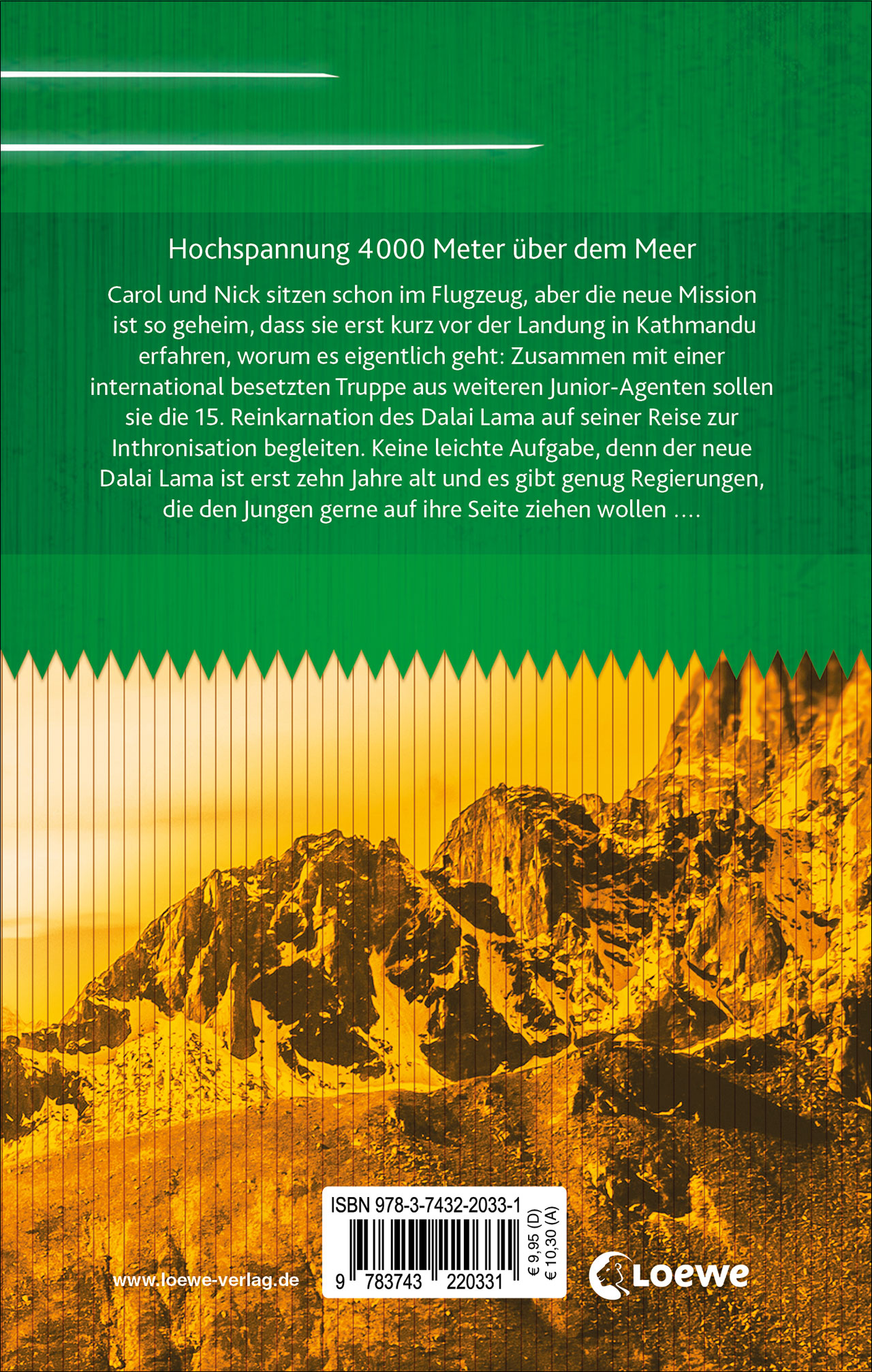 Rückseitencover SPY (Band 3) - Operation Himalaya