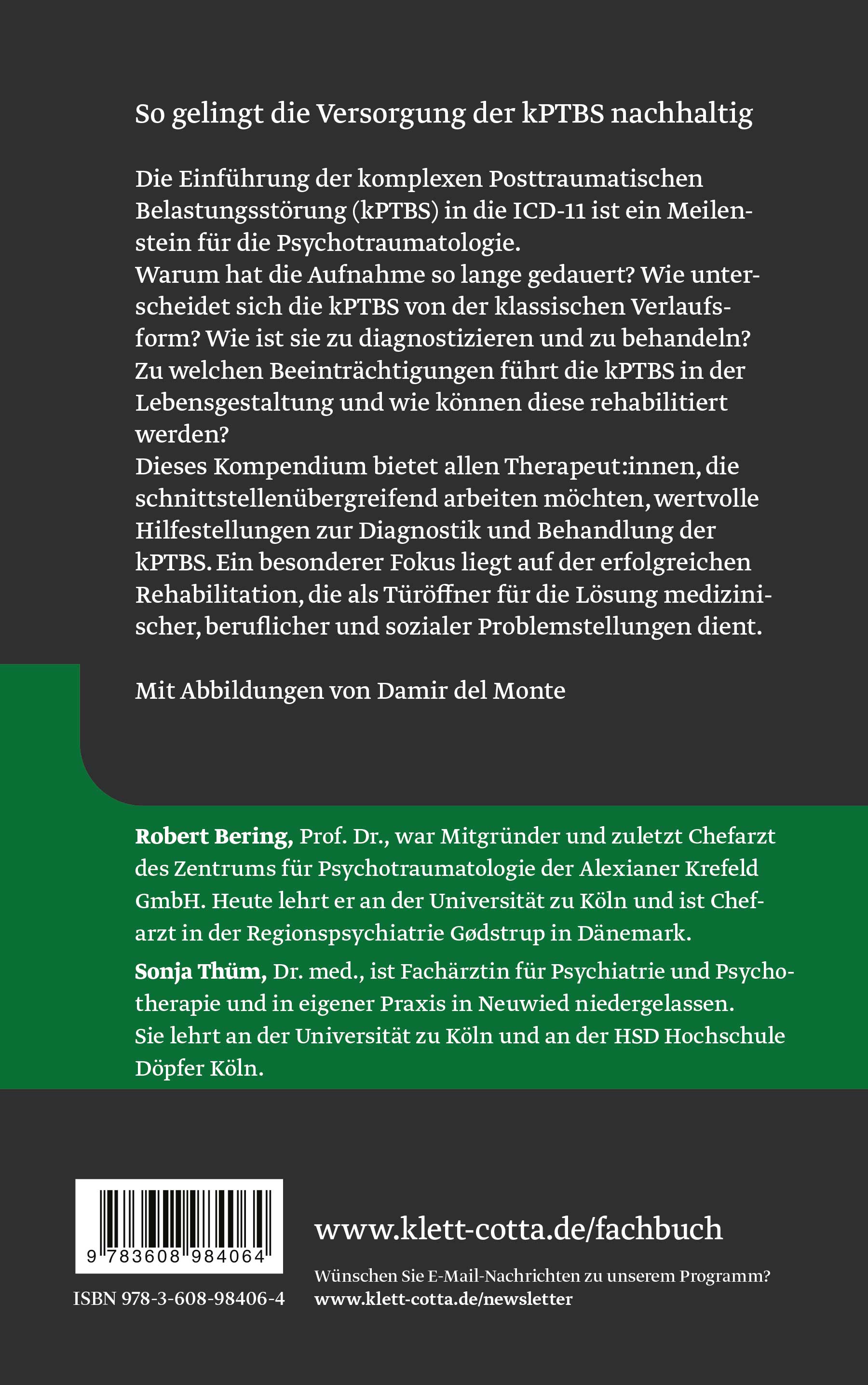 Rückseitencover Kompendium Traumafolgen (Traumafolgestörungen Bd. 2)