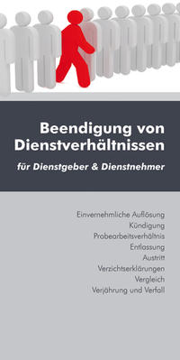 Vorderes Coverbild Beendigung von Dienstverhältnissen