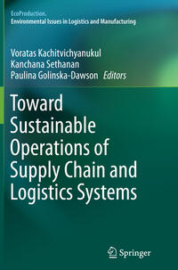Vorderes Coverbild Toward Sustainable Operations of Supply Chain and Logistics Systems