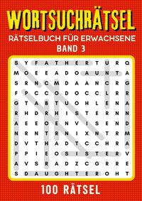 Vorderes Coverbild Wortsuchrätsel Rätselbuch für erwachsene - Band 3
