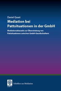 Vorderes Coverbild Mediation bei Pattsituationen in der GmbH