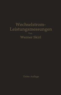 Vorderes Coverbild Wechselstrom-Leistungsmessungen