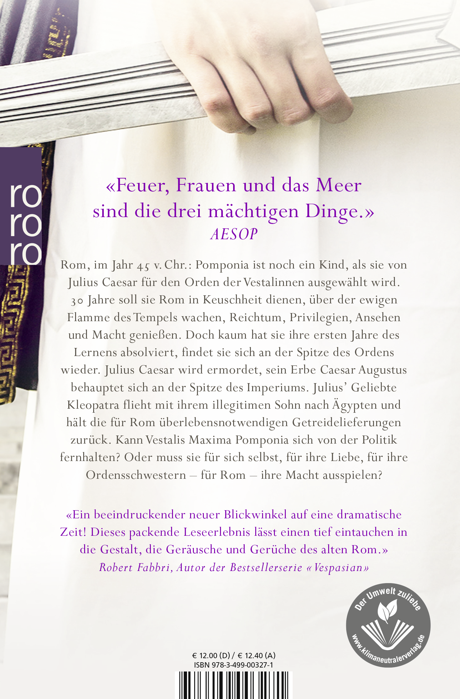 Rückseitencover Die Töchter Roms: Flammentempel