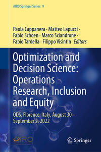 Vorderes Coverbild Optimization and Decision Science: Operations Research, Inclusion and Equity