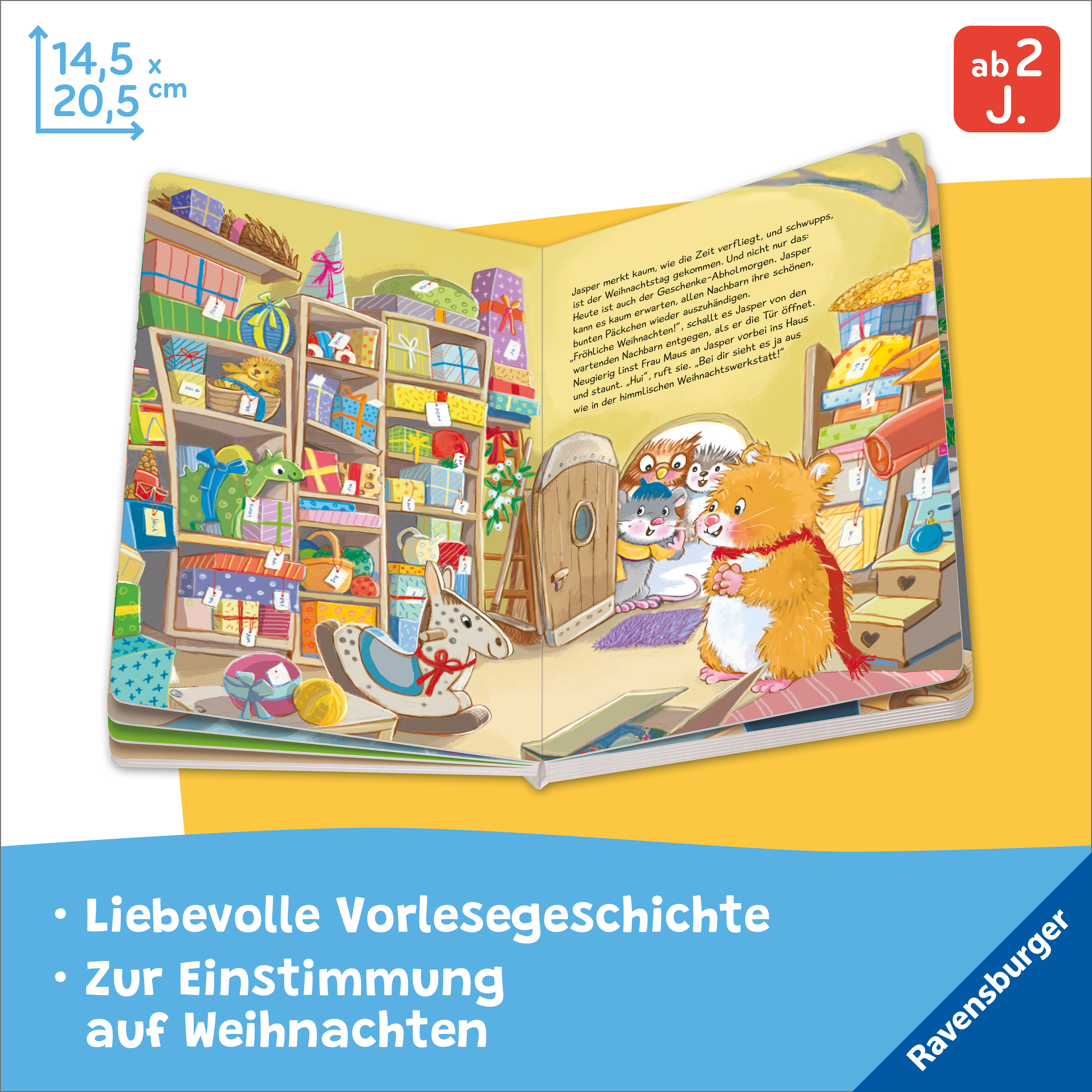 Beispielinhalt (Bild) Ein Hamster im Weihnachtsglück