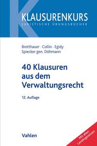 Vorderes Coverbild 40 Klausuren aus dem Verwaltungsrecht