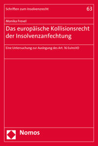 Vorderes Coverbild Das europäische Kollisionsrecht der Insolvenzanfechtung